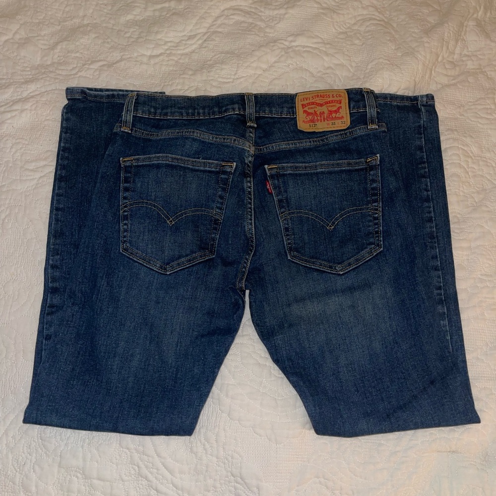 Levi's Men's Dark Blue Straight Jeans